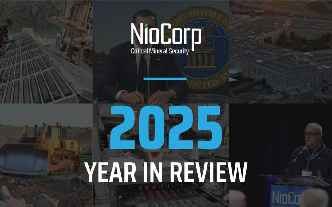 NioCorp Issues 2025 Year in Review Report