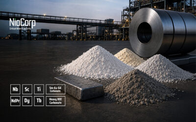NioCorp Project to Expand Production to 8 Made-in-USA Critical Minerals Over a 40-Year Mine Life with an Estimated $4.1 Billion Pre-Tax NPV8%¹