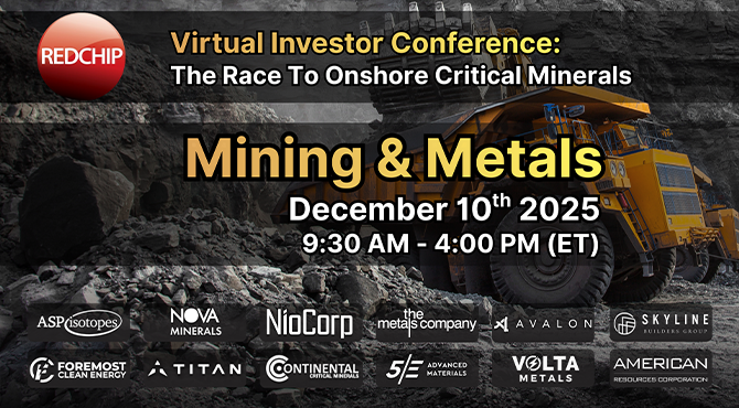 NioCorp to Participate in the Race to Onshore  Critical Minerals Conference on Dec. 10